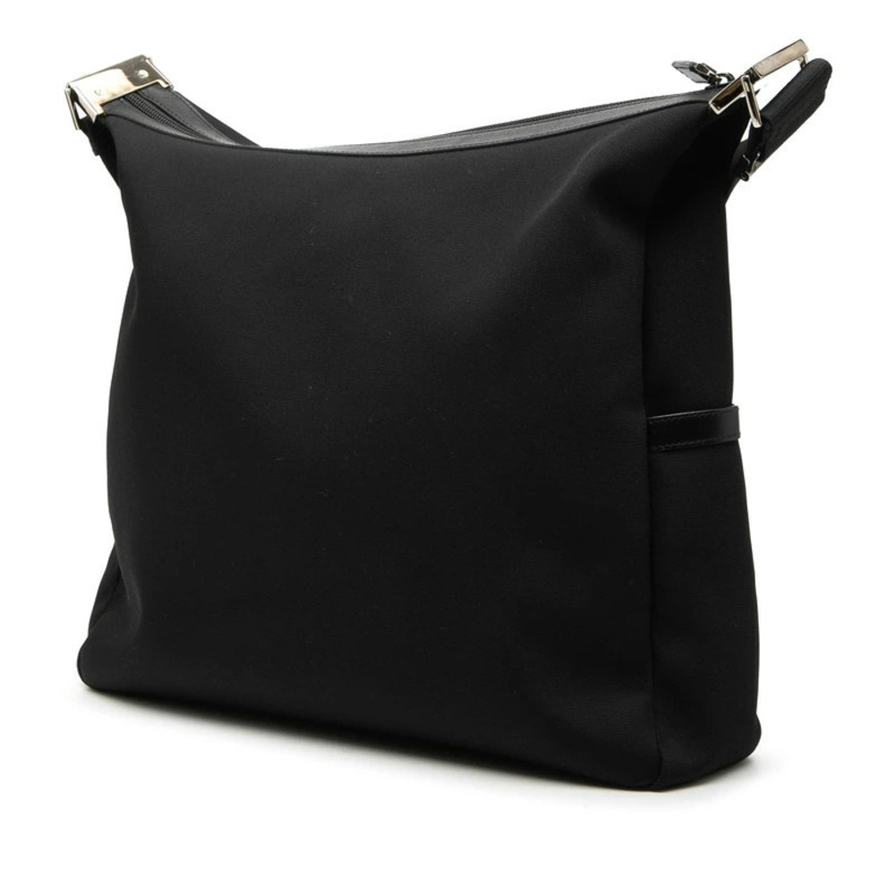 Gucci Shoulder Canvas Crossbody Bag Leather Black
